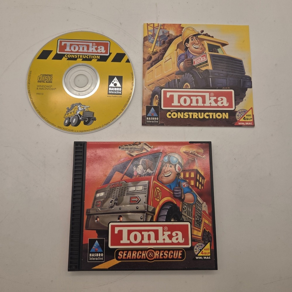 Tonka Search And Rescue & Tonka Construction CD-ROM for PC Windows & Mac | 1997